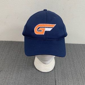 GForce Baseball Hat Mens Adjustable Navy Blue Knit Strapback Sport-tek